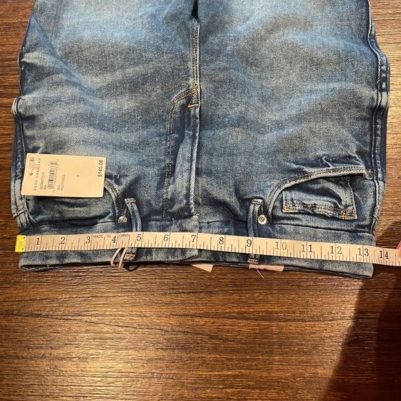 NWT Good American 8/29 Good Curve Skinny Crop Jeans High Rise Distressed - Picture 12 of 16